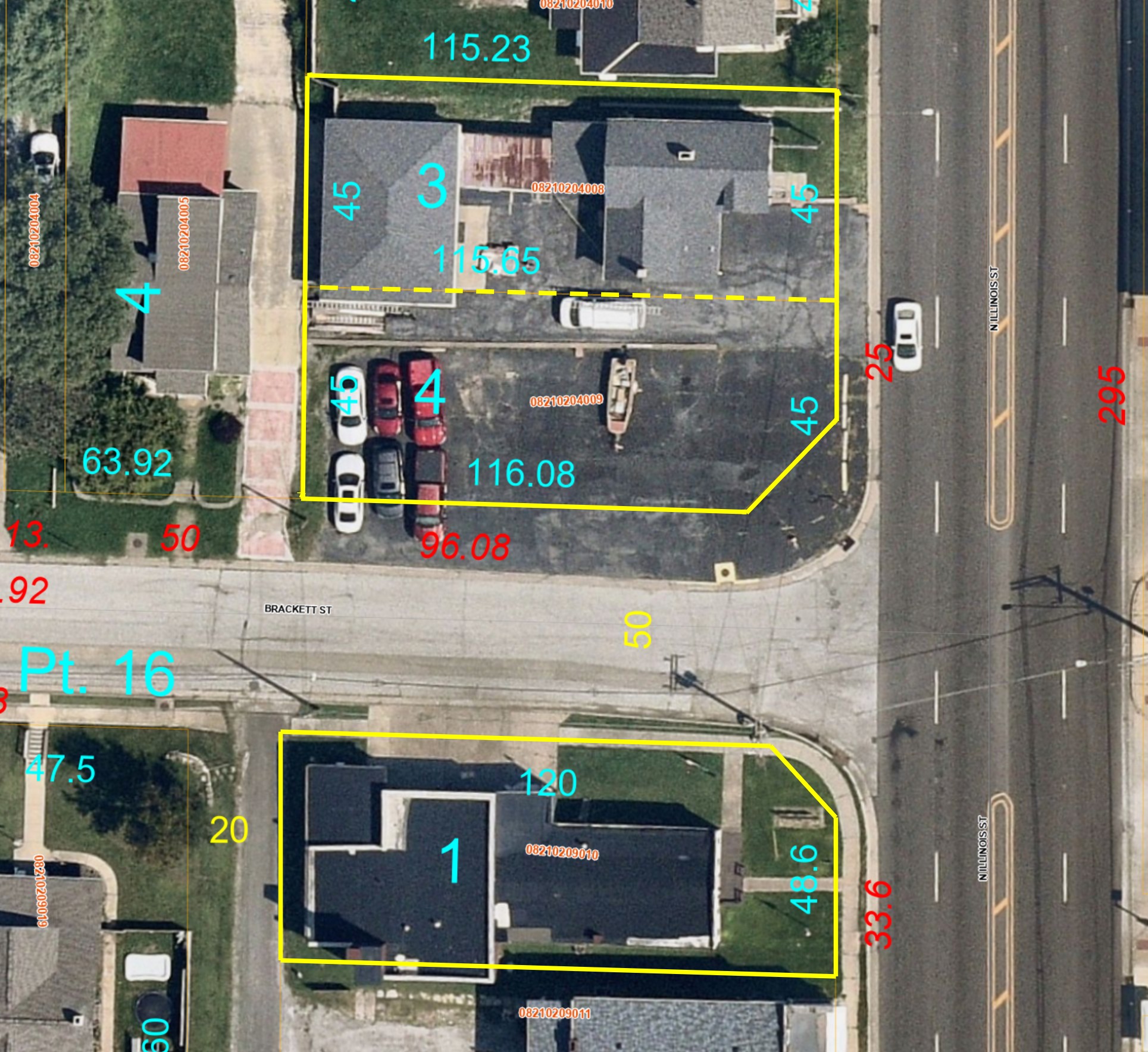 1209 & 1307 N Illinois St - AERIAL